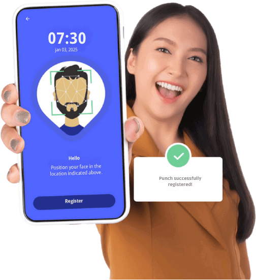 Ponto registrado com sucesso - Tela de confirmação de registro de ponto